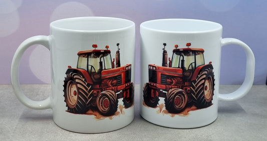 Tractor (Red) Mug (polymer & Ceramic)