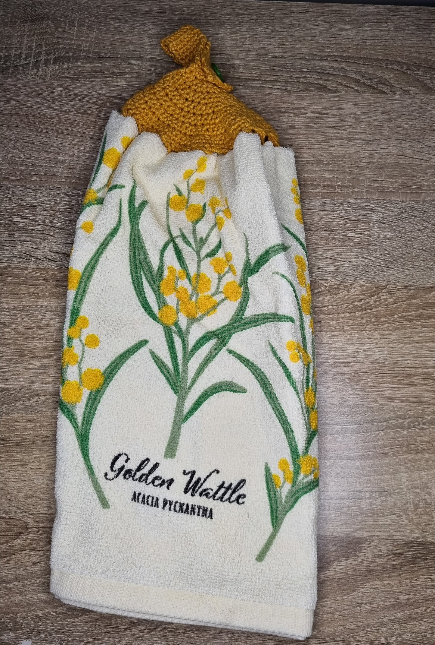 Golden Wattle hand towel