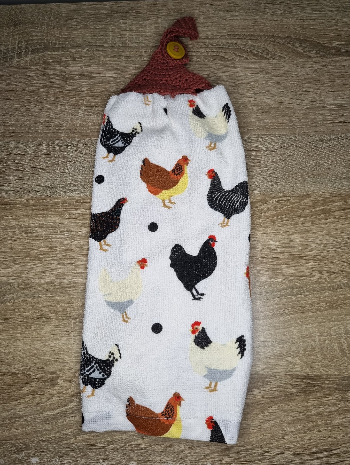 Chook hand towel