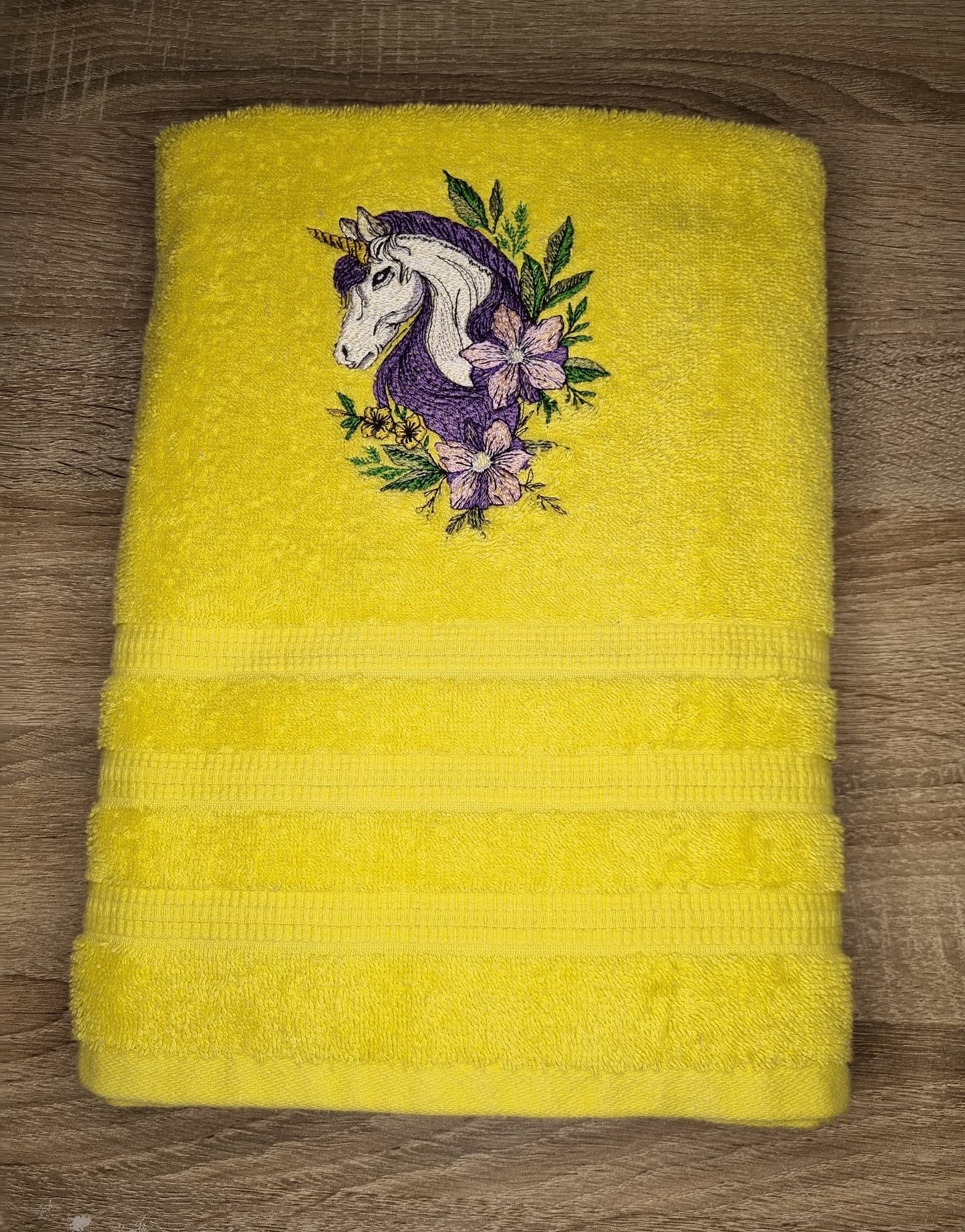 Unicorn bath towel
