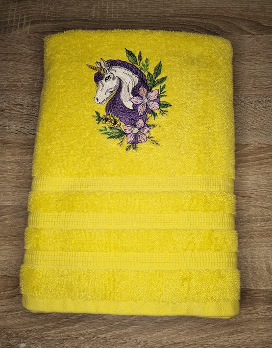 Unicorn bath towel