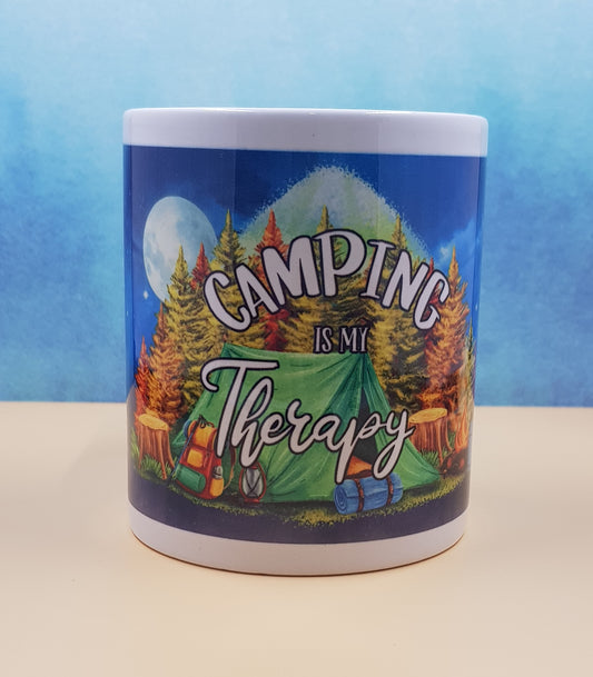 Camping is my Therapy Mug (ceramic)