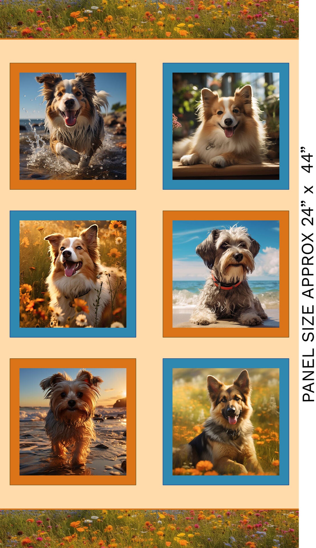 Dog Fabric Panel