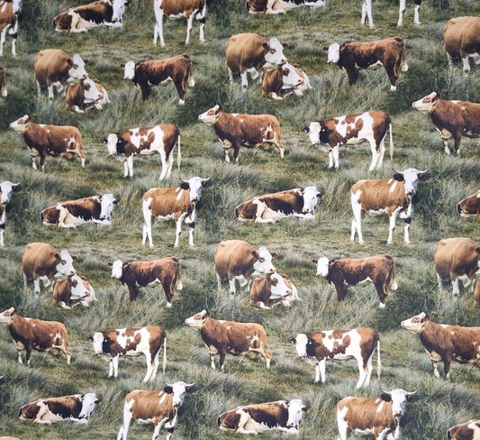 Cow Hereford Fabric