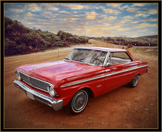 Vintage Vehicle Fabric Panel
