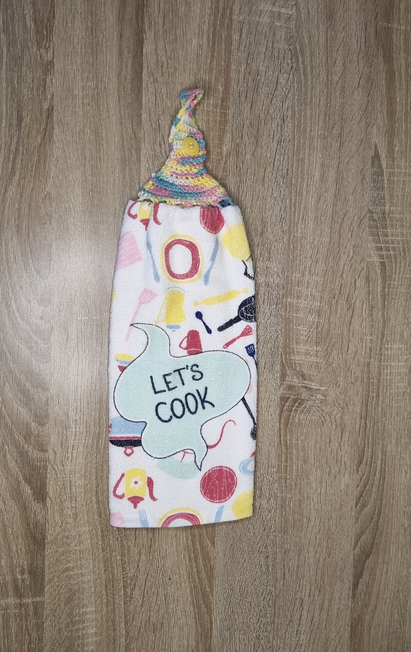 Let's Cook hand towel