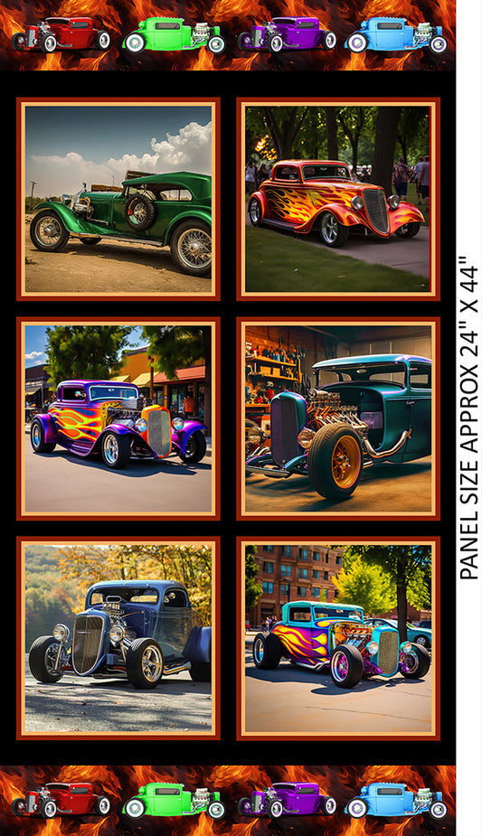 Hot Rod Fabric Panel Block