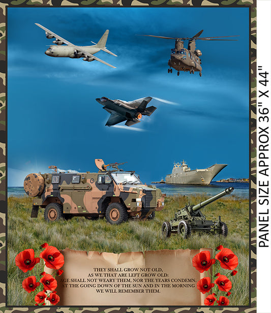 Armed Forces Fabric Panel