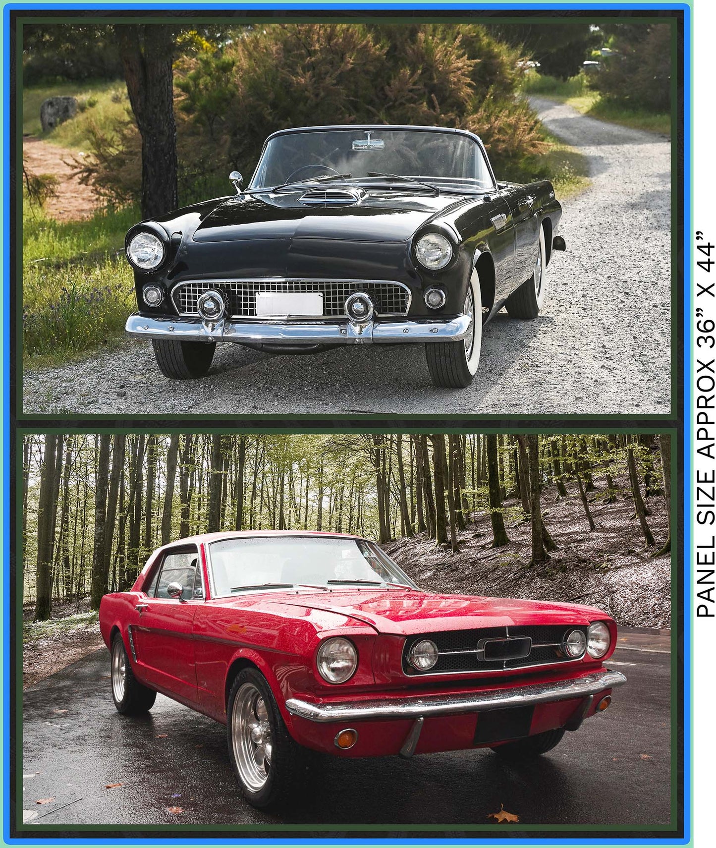 Vintage Car Fabric Panel
