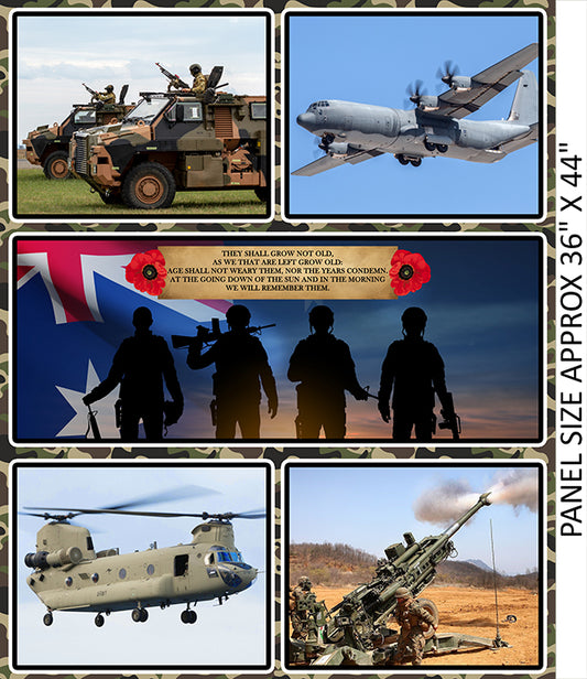 Armed Forces Fabric Panel