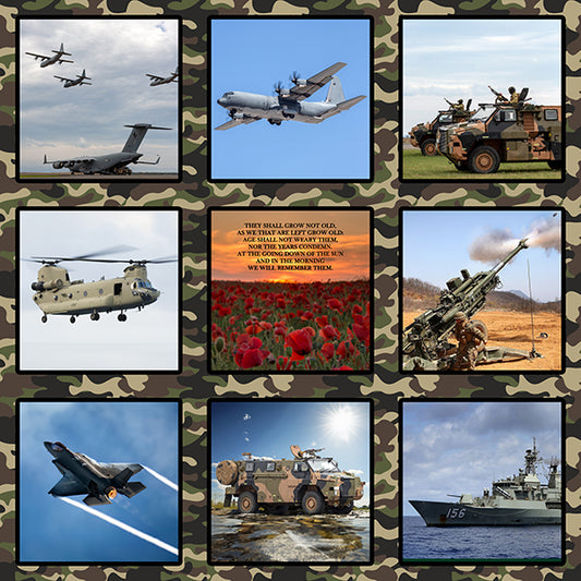 Armed Forces Fabric Panel