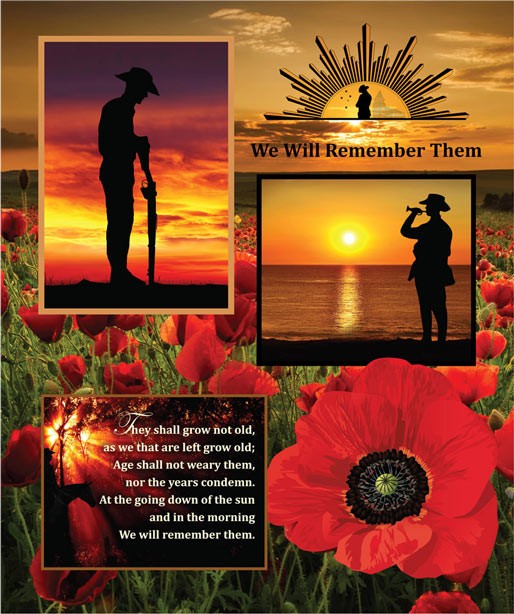 War Remembrance Fabric Panel