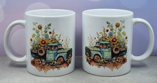 Blue Truck mug (ceramic)