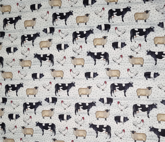 Farm animals Fabric