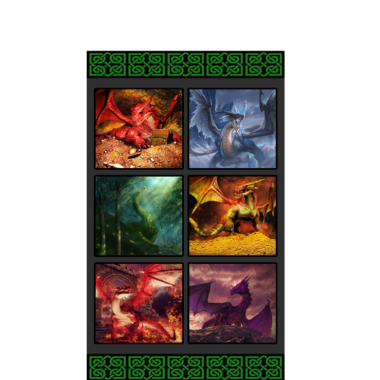 Dragon Fabric Panel