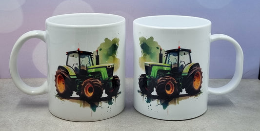 Tractor (Green) Mug (polymer & Ceramic)