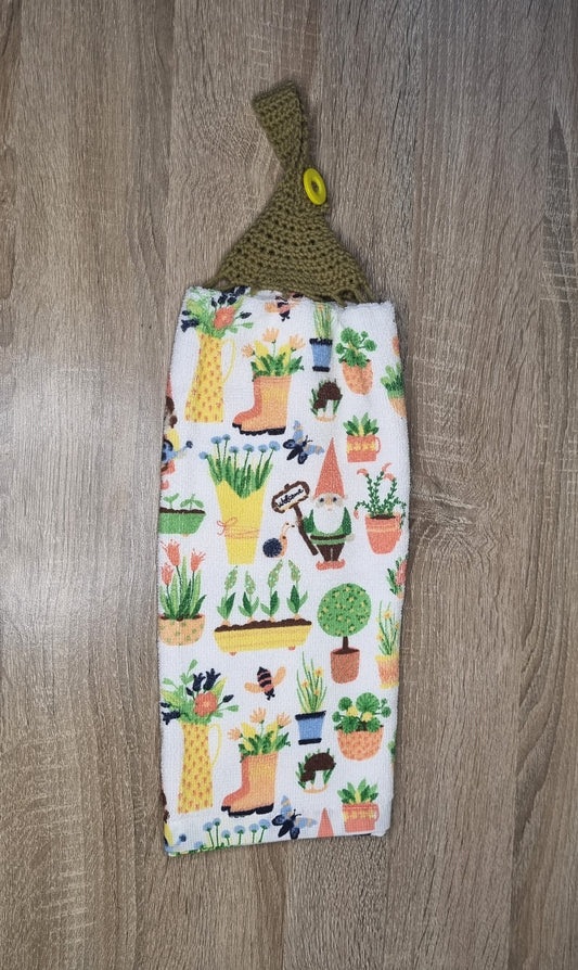 Garden Gnome hand towel