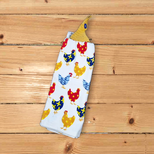 Chook hand towel