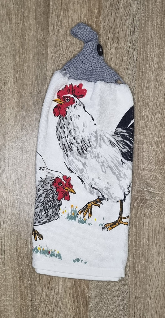 Chook hand towel