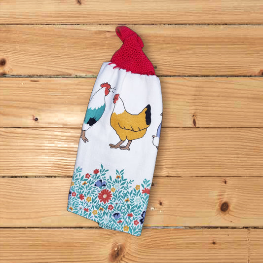 Chook hand towel