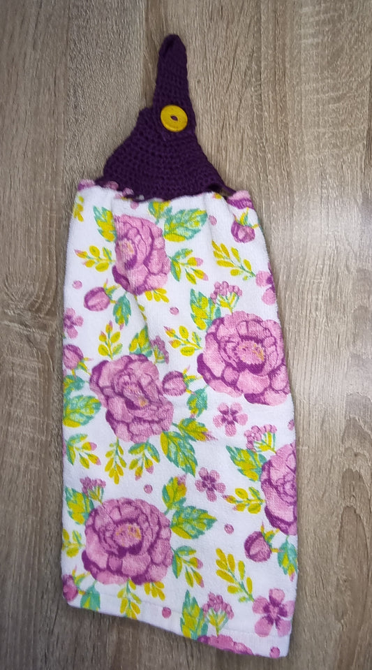 Floral hand towel