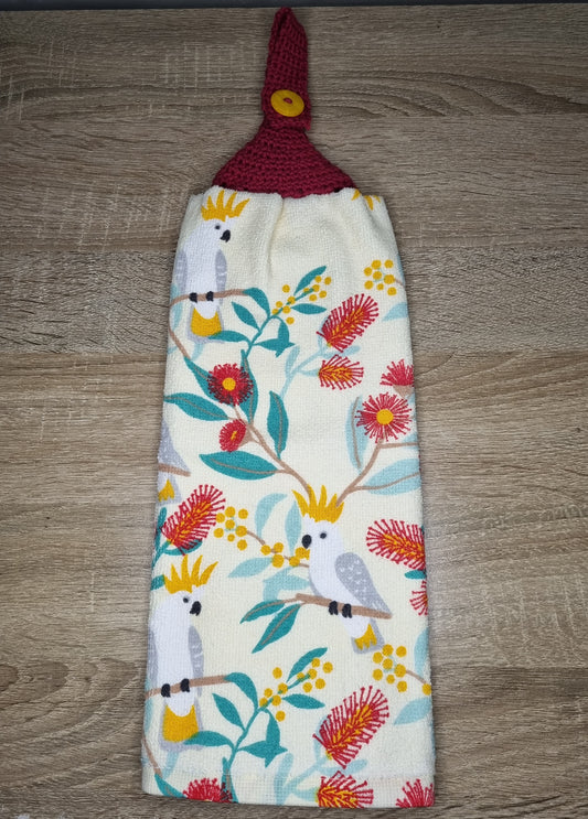 Cockatoo hand towel