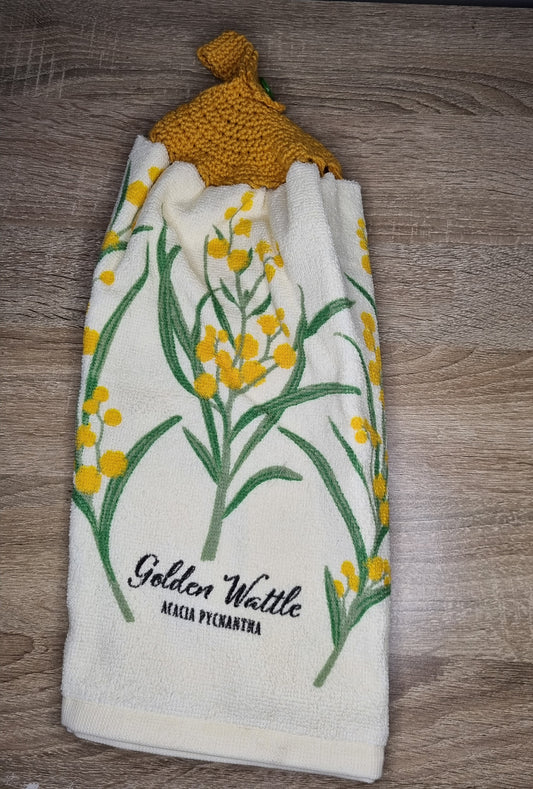 Golden Wattle hand towel