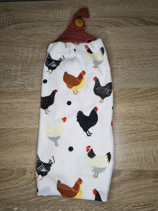 Chook hand towel