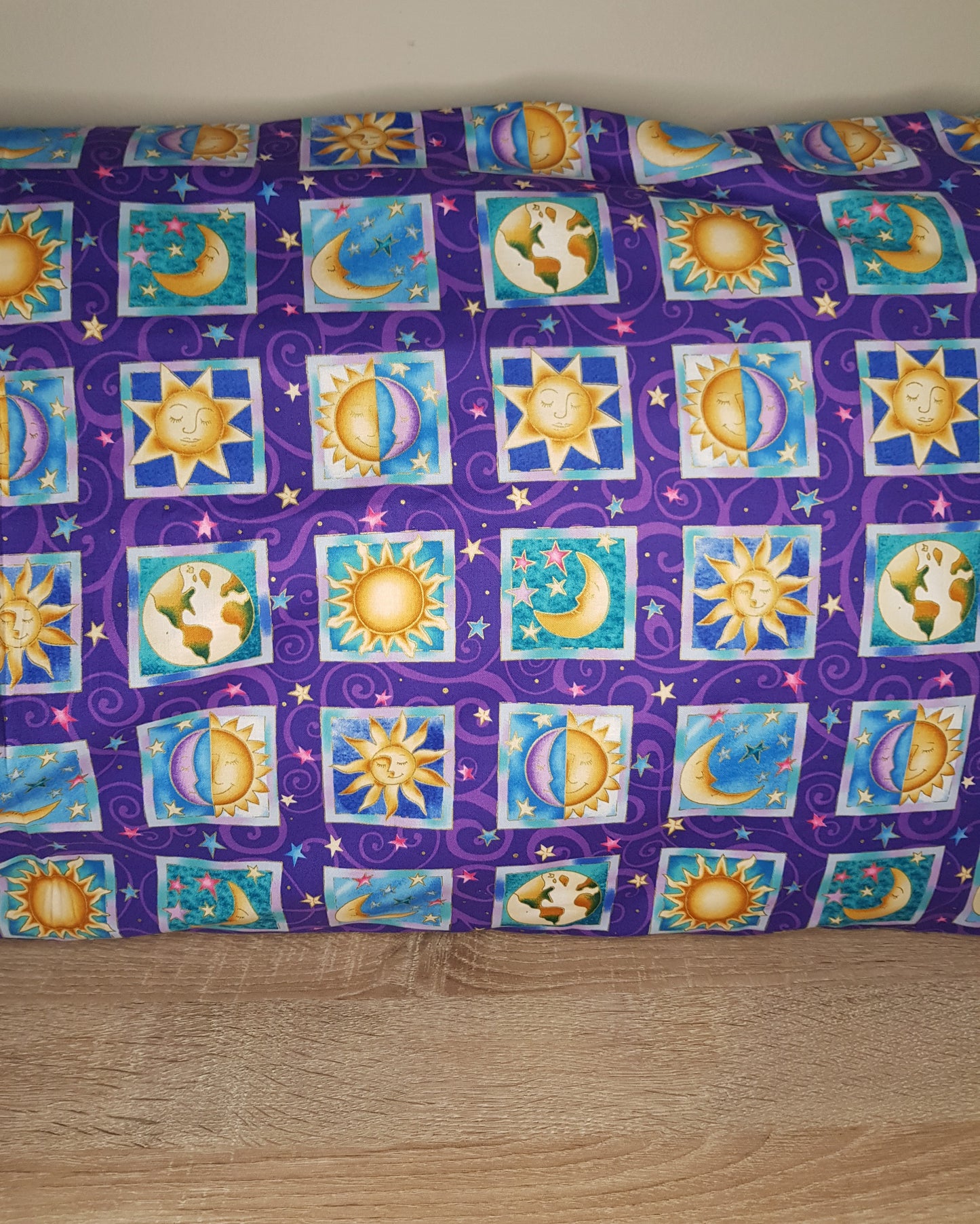 Moon and sun pillow case