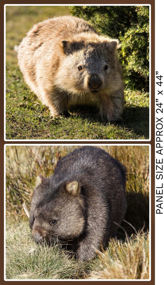 Wombat Fabric Panel