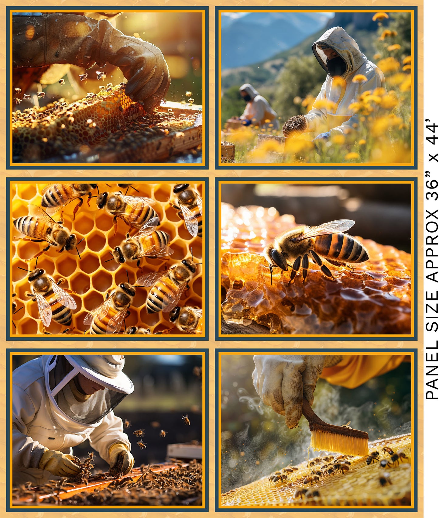Bee Fabric Panel