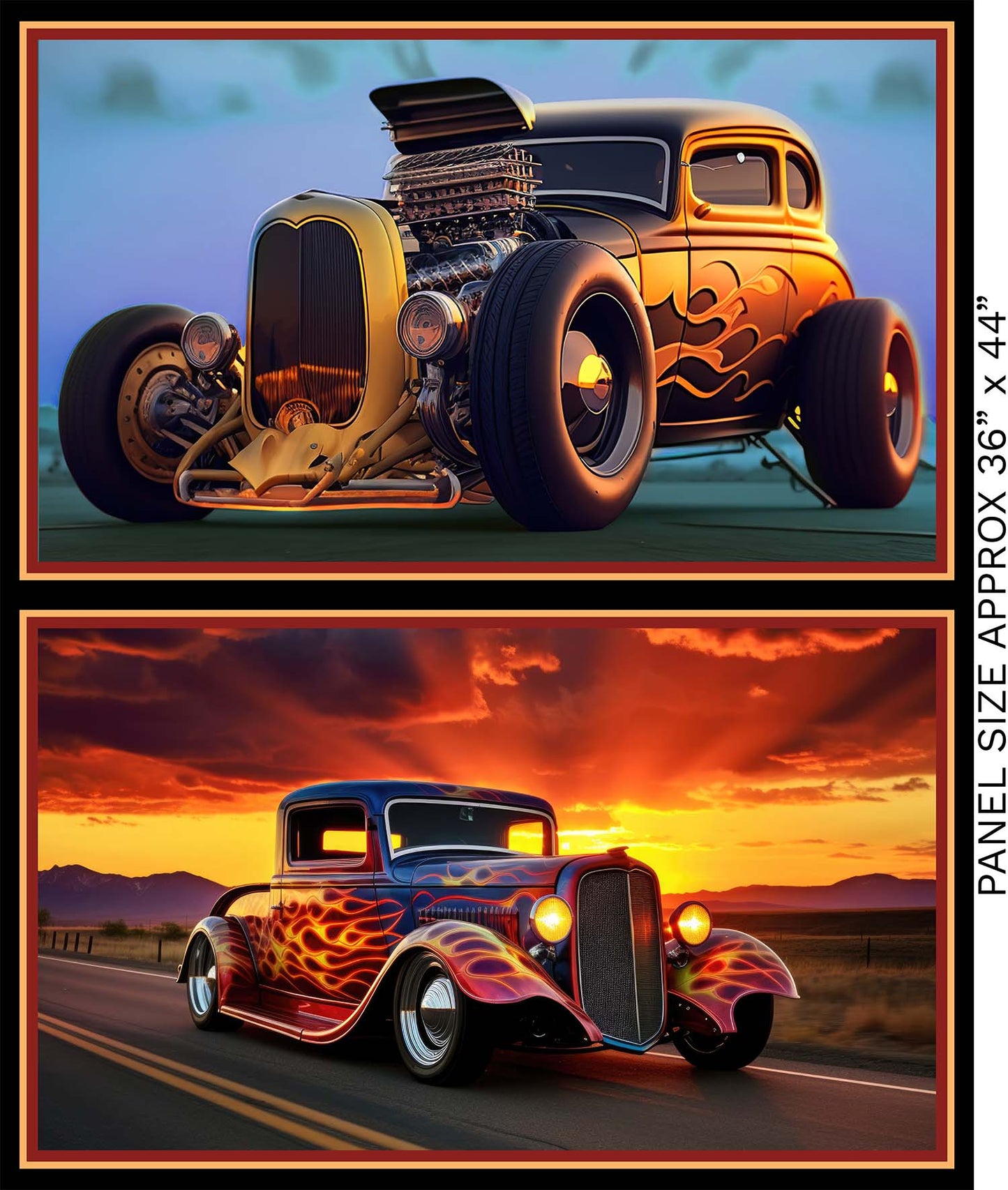 Hot Rod Fabric Panel