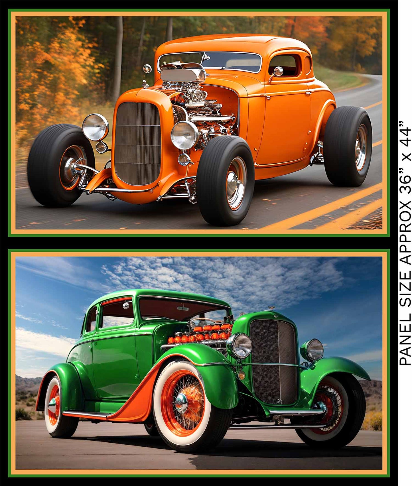 Hot Rod Fabric Panel