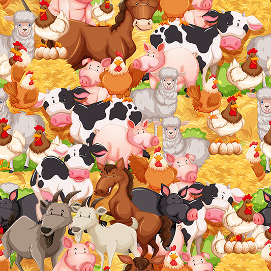 Farm Animals Fabric