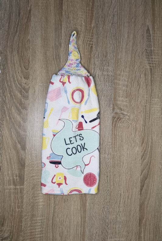 Let's Cook hand towel